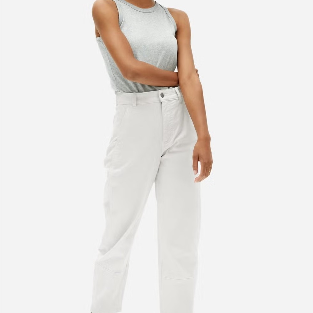 Everlane White Utility Barrel Pant Size 4